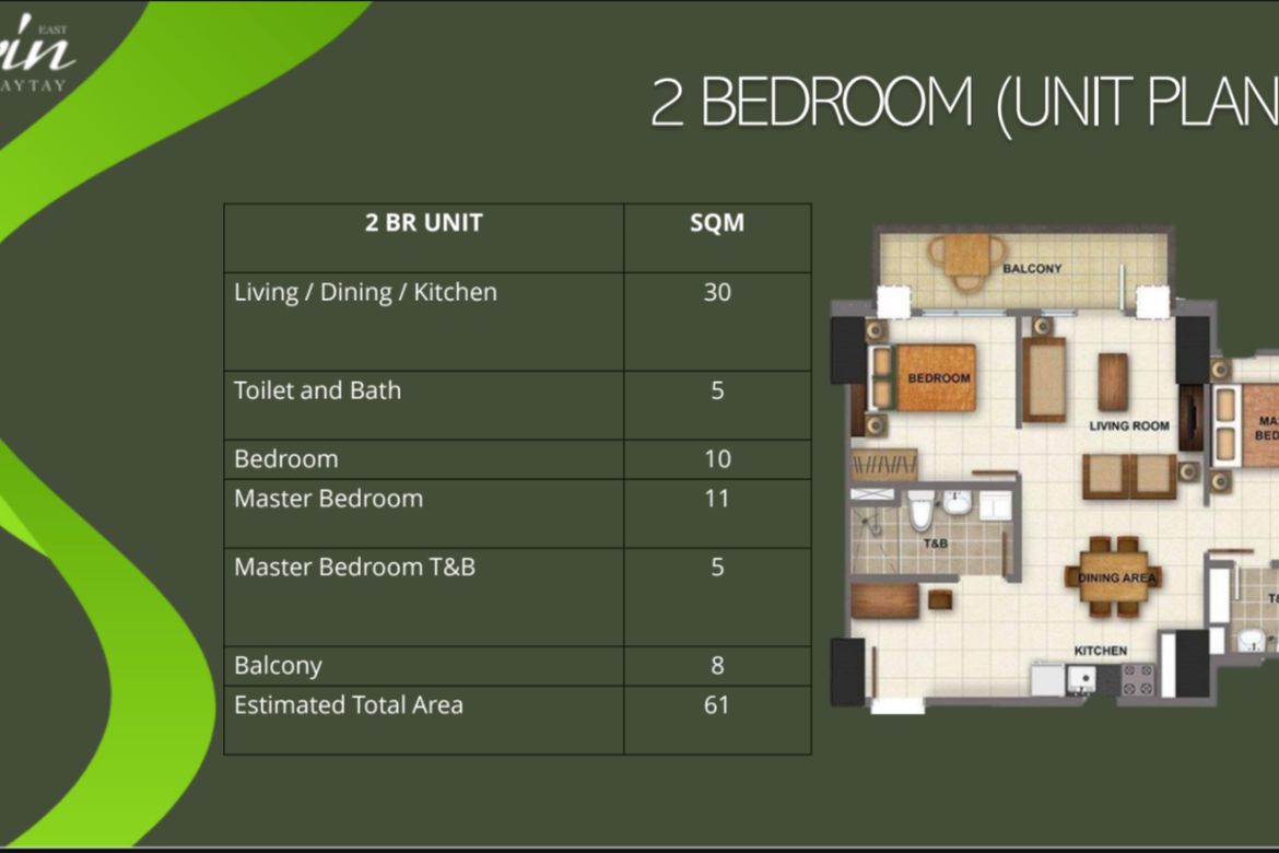 2 Bedroom Condo for Sale in Serin East Tagaytay, Silang Junction North, Tagaytay, Cavite – photo 7