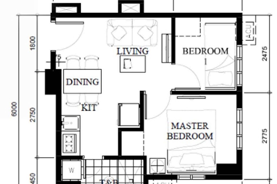 2 Bedroom Condo for Sale in Suntrust Treetop Villas, Hulo, Mandaluyong, Metro Manila – photo 7