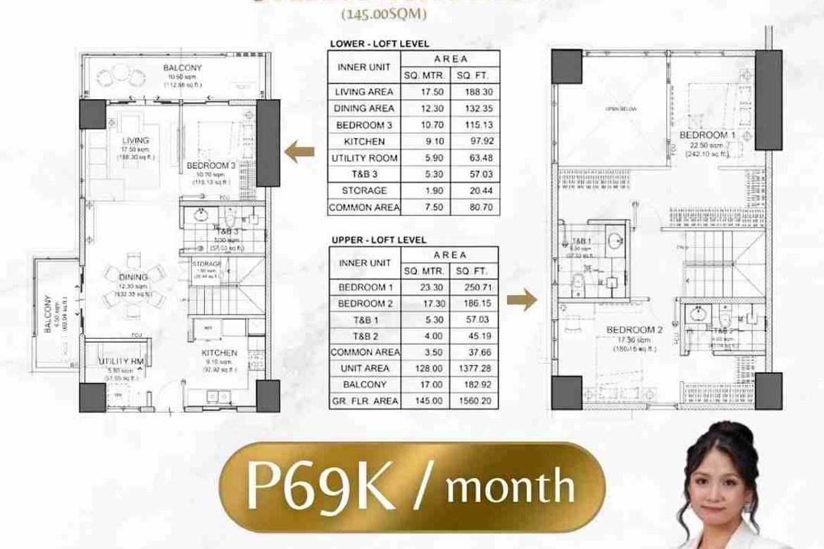 2 Bedroom Condo for Sale in The Calinea Tower, Barangay 91, Caloocan, Metro Manila near LRT-1 Monumento – photo 3