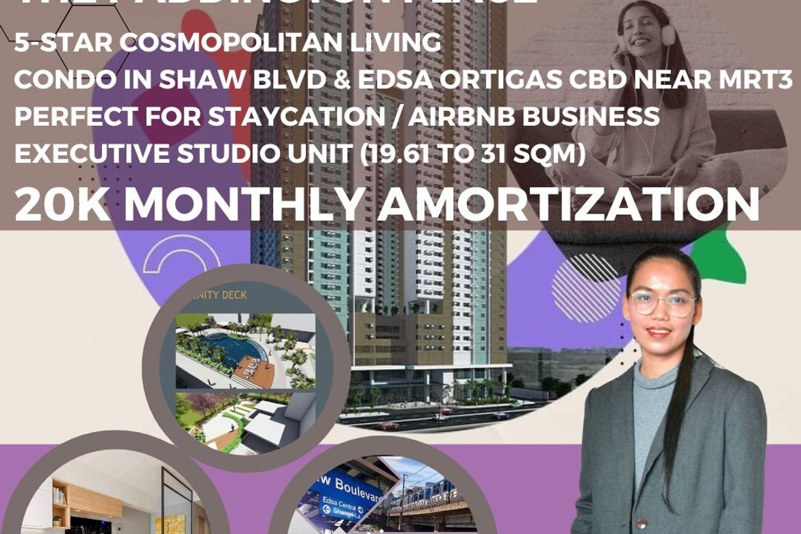 2 Bedroom Condo for Sale in The Paddington Place, Highway Hills, Mandaluyong, Metro Manila near MRT-3 Shaw Boulevard