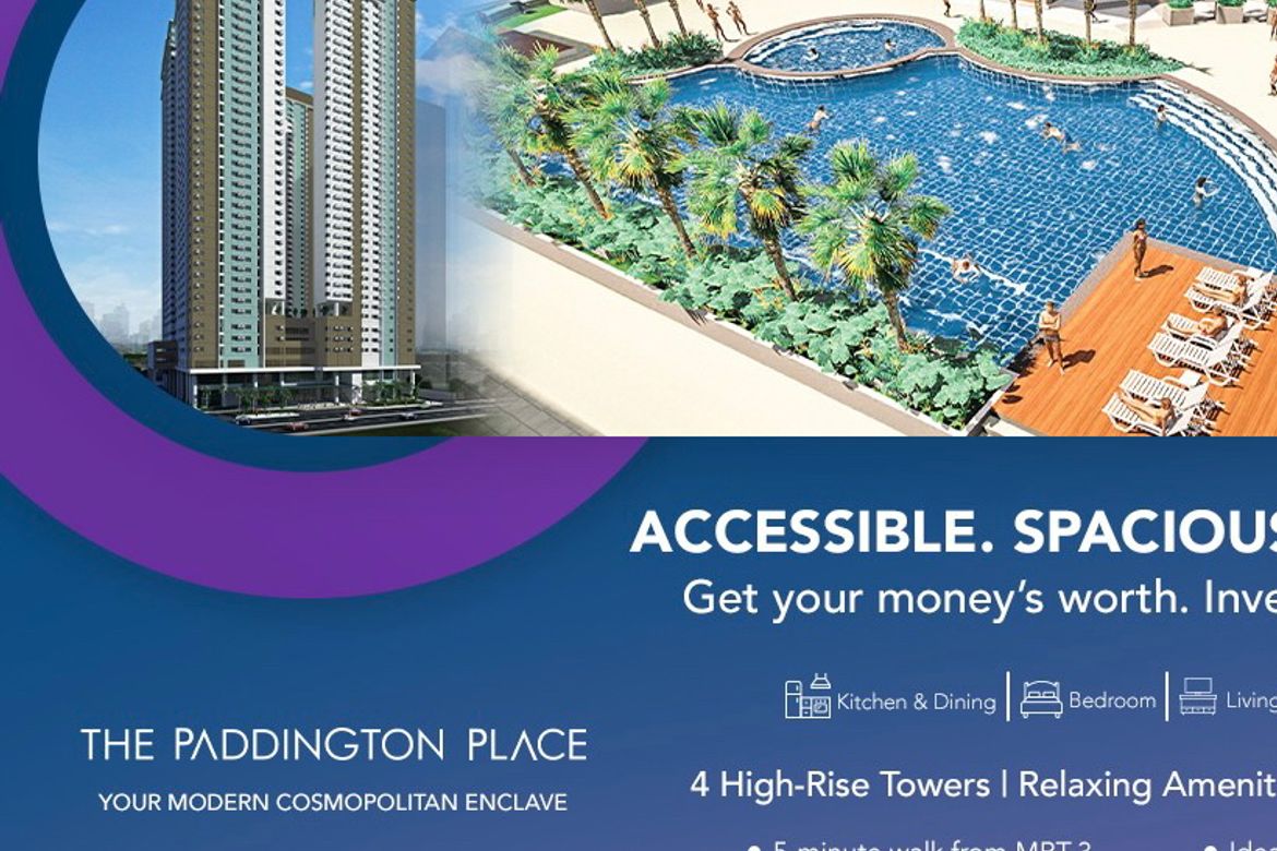 2 Bedroom Condo for Sale in The Paddington Place, Highway Hills, Mandaluyong, Metro Manila near MRT-3 Shaw Boulevard