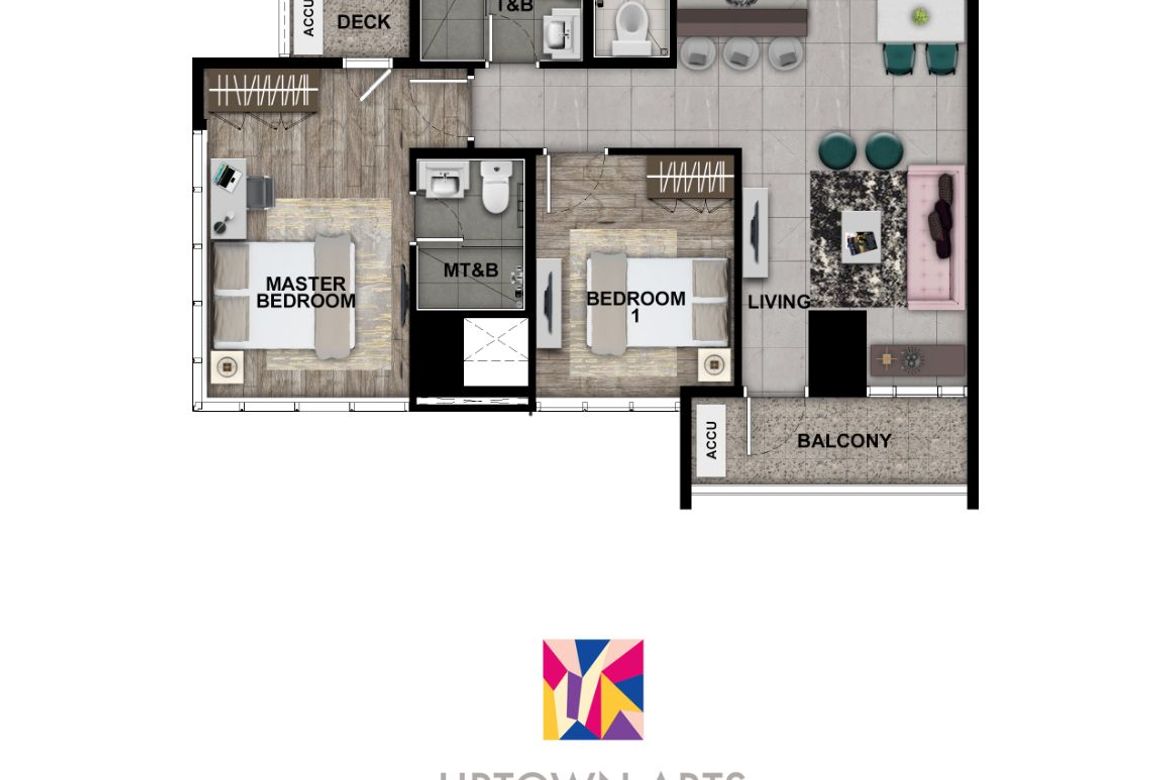 2 Bedroom Condo for Sale in Uptown Arts Residence, BGC, Taguig – photo 13