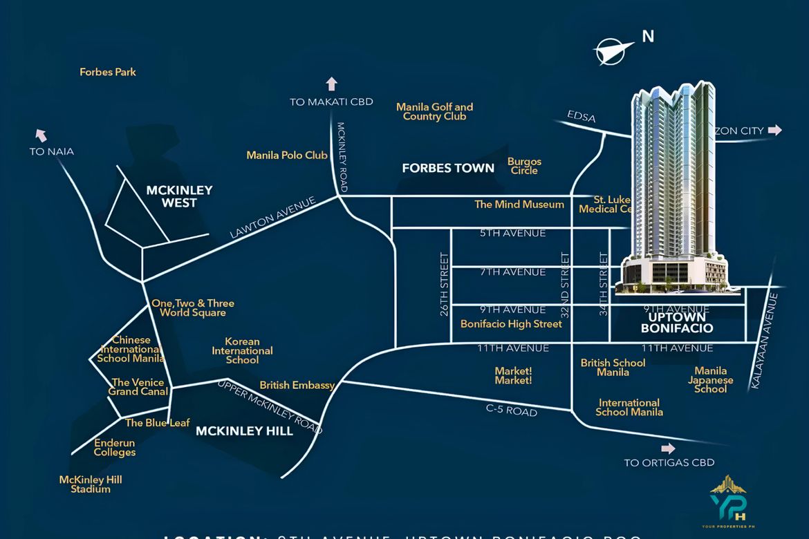 2 Bedroom Condo for Sale in Uptown Modern Residences, BGC, Taguig, Metro Manila – photo 2