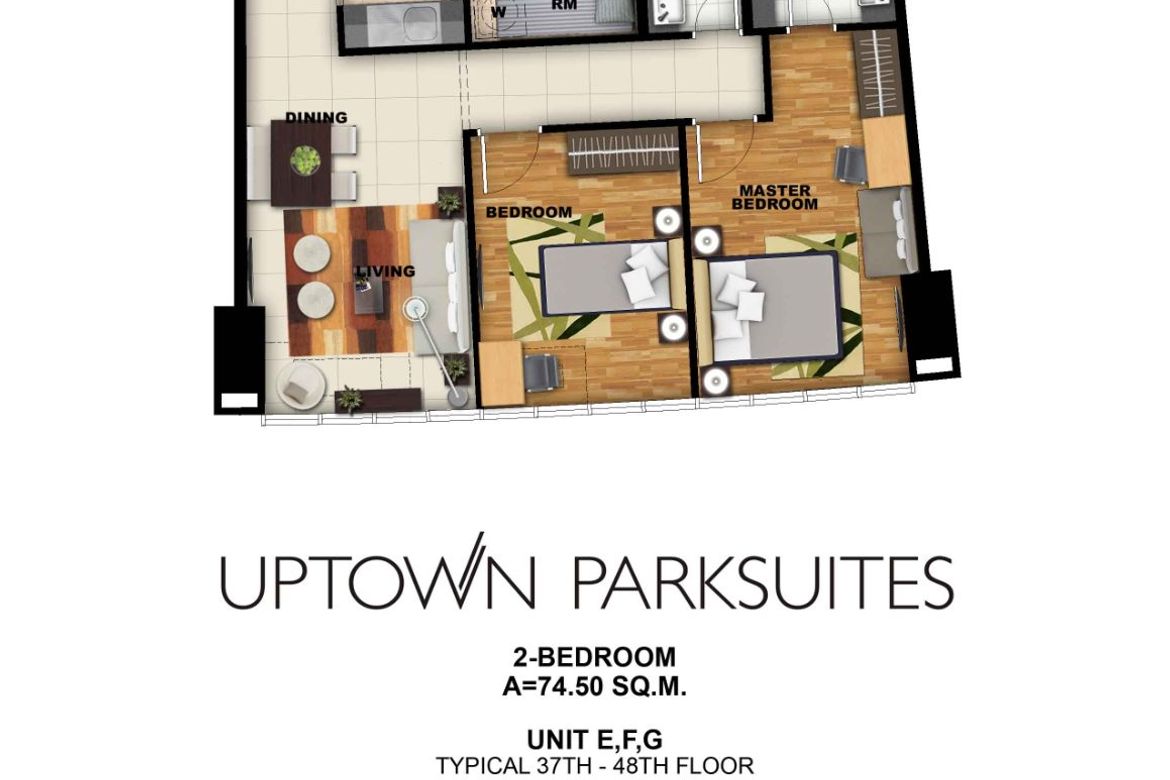 2 Bedroom Condo for Sale in Uptown Parksuites, BGC, Taguig – photo 16
