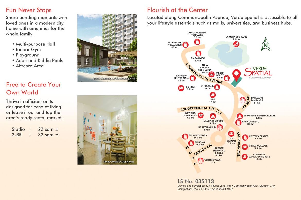 2 Bedroom Condo for Sale in Verde Spatial, Commonwealth, Quezon City, Metro Manila – photo 2