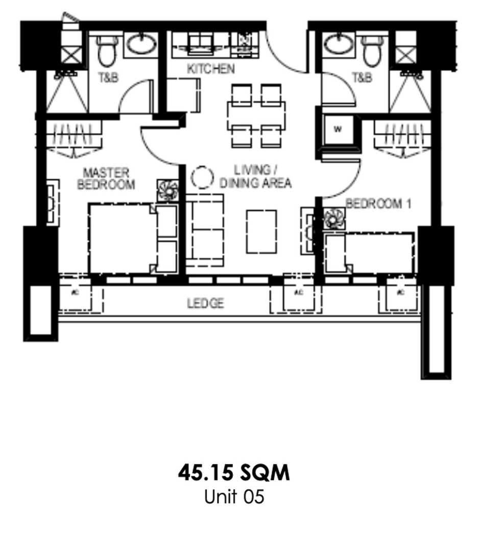 2-Bedroom Condo Unit for Sale in Mango Tree Residences, San Juan, Metro Manila – photo 4