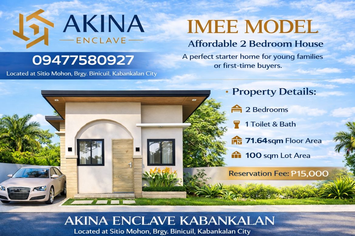 2 Bedroom House for Sale in Binicuil, Kabankalan, Negros Occidental