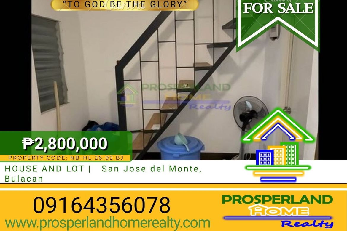 2 Bedroom House for Sale in Dulong Bayan, San Jose del Monte, Bulacan