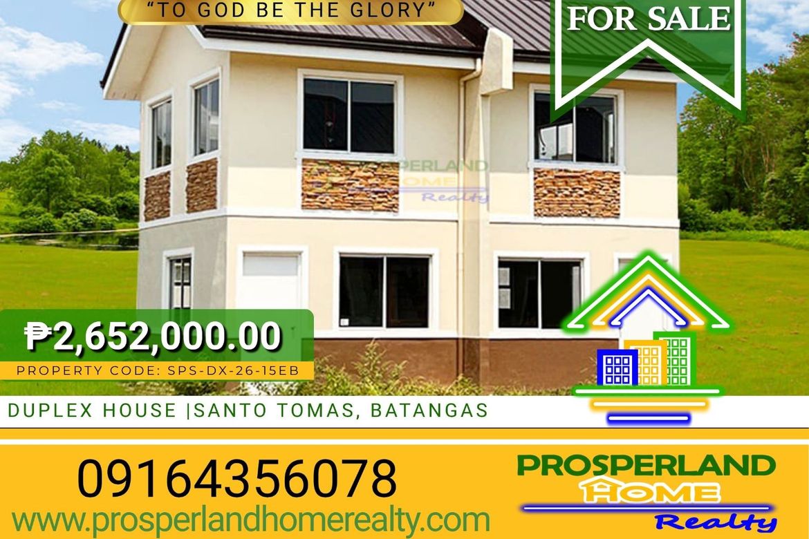 2 Bedroom House for Sale in San Pedro, Santo Tomas, Batangas