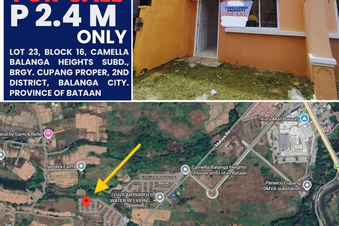 2 Bedroom Townhouse for Sale in Cupang Proper, Balanga, Bataan