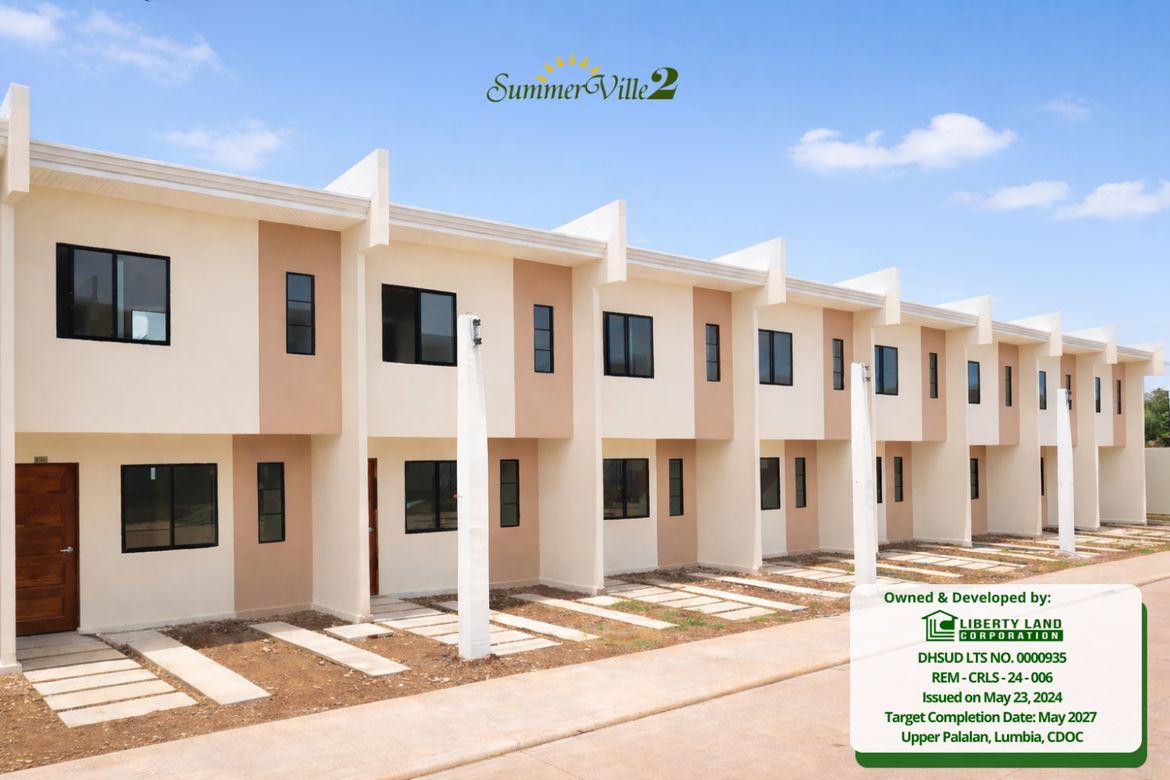 2 Bedroom Townhouse for Sale in Lumbia, Cagayan de Oro, Misamis Oriental
