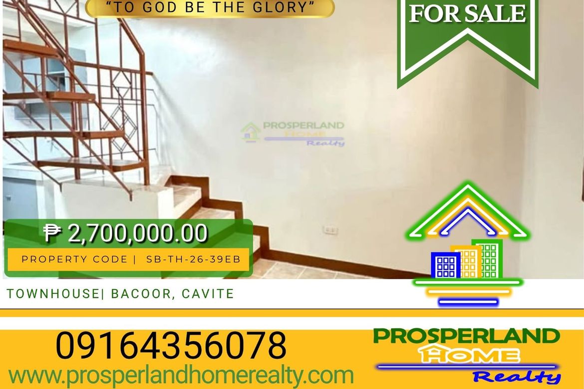 2 Bedroom Townhouse for Sale in Zapote V, Bacoor, Cavite