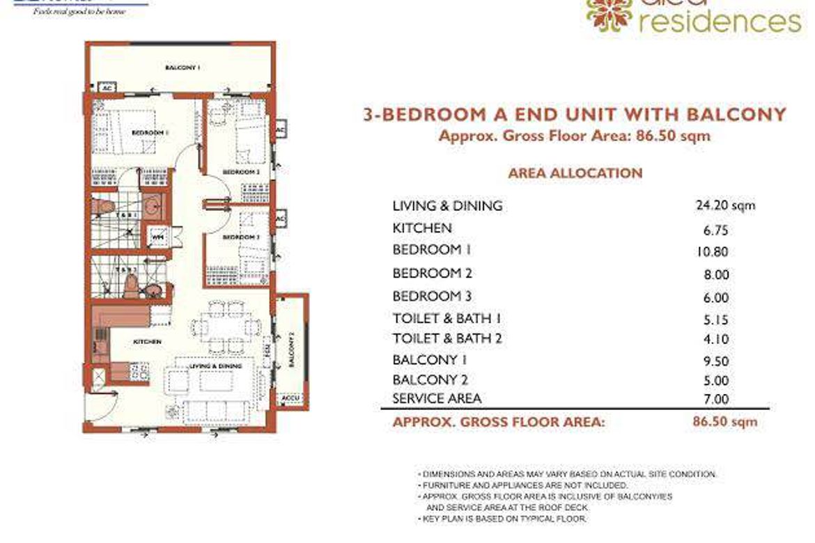 3 Bedroom Condo for Sale in Alea Residences, Zapote II, Bacoor, Cavite – photo 7