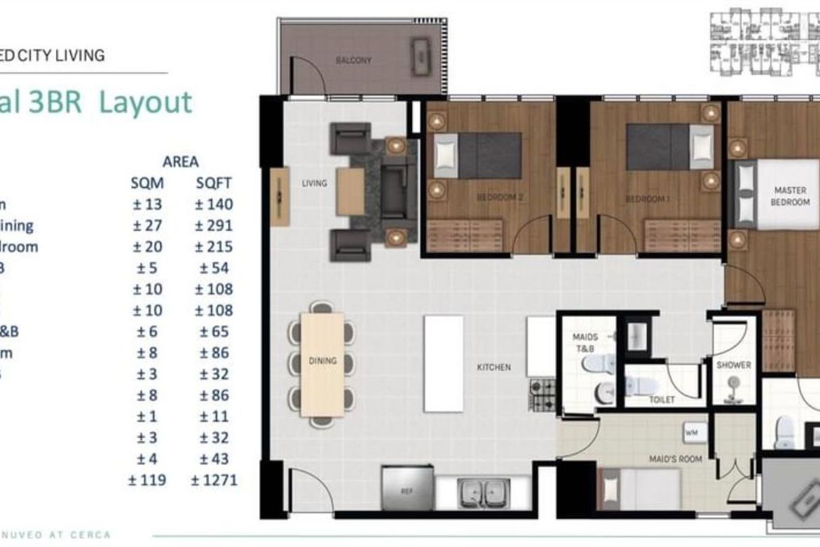 3 Bedroom Condo for Sale in Almanza Dos, Las Piñas, Metro Manila – photo 8