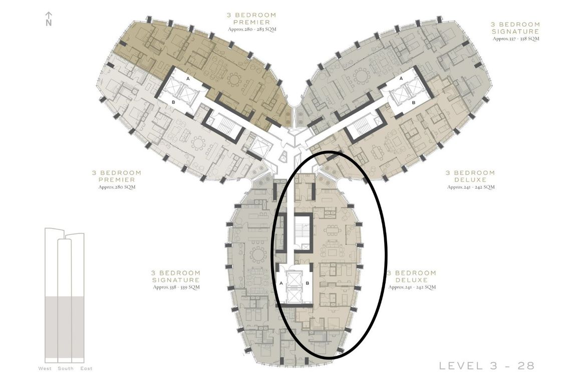 3 Bedroom Condo for Sale in Aurelia Residences, BGC, Taguig, Metro Manila