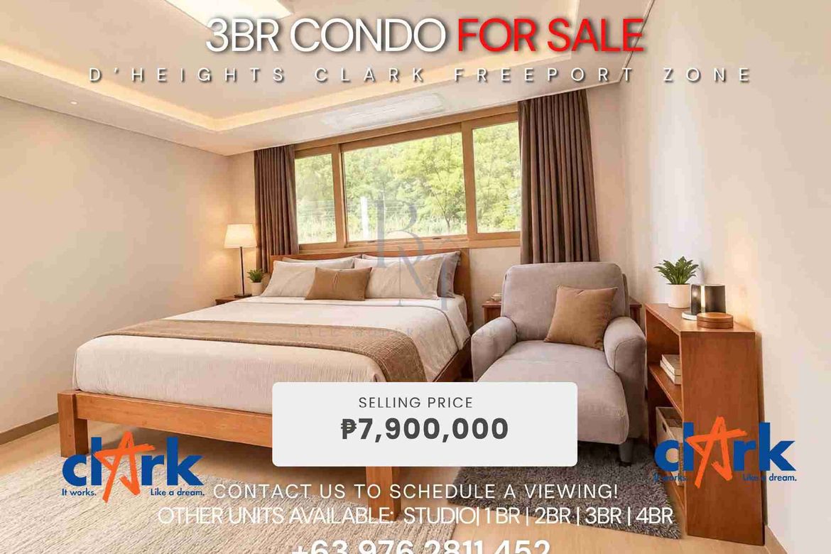 3 Bedroom Condo for Sale in Balibago, Angeles, Pampanga