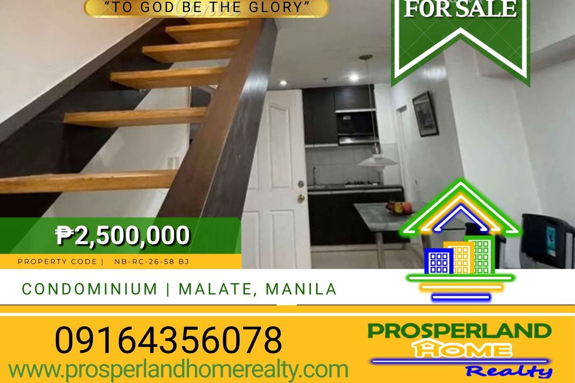 3 Bedroom Condo for Sale in Malate, Manila, Metro Manila near LRT-1 Vito Cruz