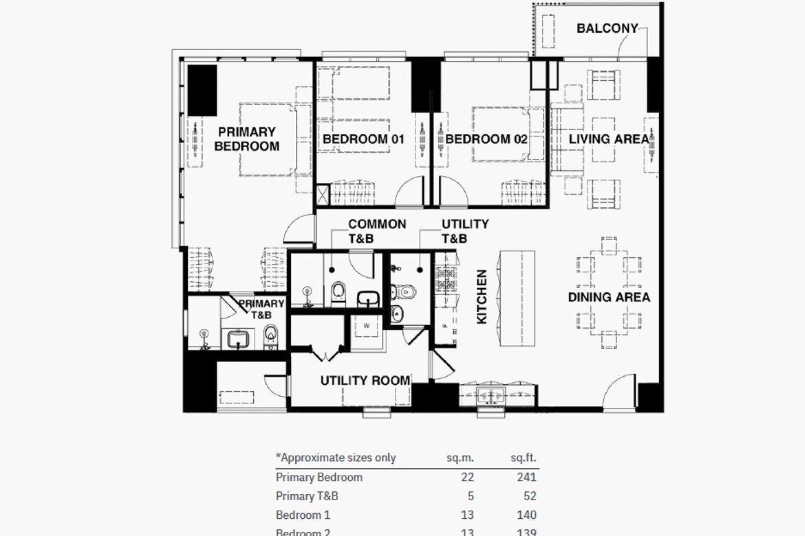 3 Bedroom Condo for Sale in Park East Place, BGC, Taguig – photo 11