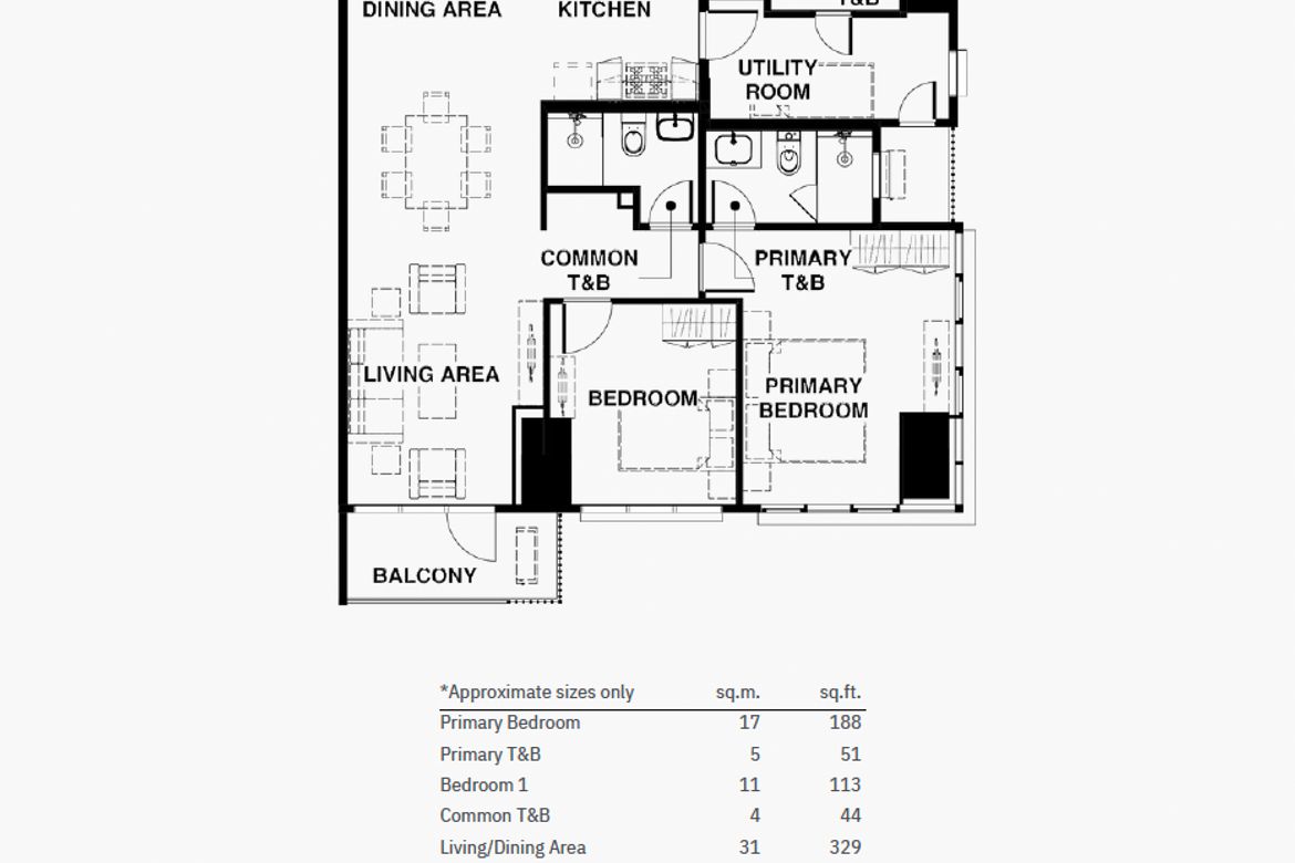 3 Bedroom Condo for Sale in Park East Place, BGC, Taguig – photo 12