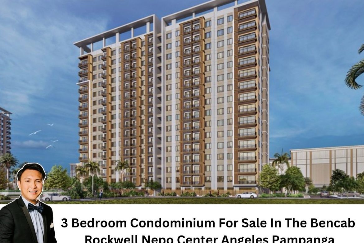 3 Bedroom Condo for Sale in Rockwell at Nepo Center, Santo Rosario, Angeles, Pampanga