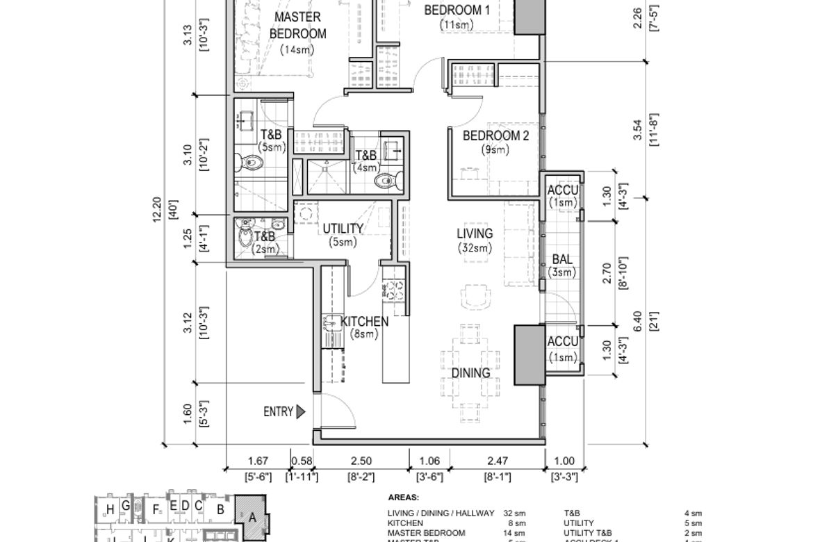 3 Bedroom Condo for Sale in The Arton by Rockwell, Loyola Heights, Quezon City, Metro Manila near LRT-2 Katipunan