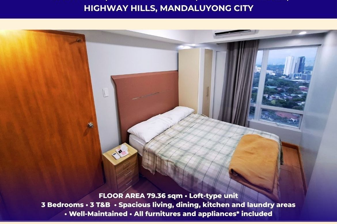 3 Bedroom Condo for Sale in Wack-Wack Greenhills, Mandaluyong, Metro Manila near MRT-3 Shaw Boulevard – photo 2