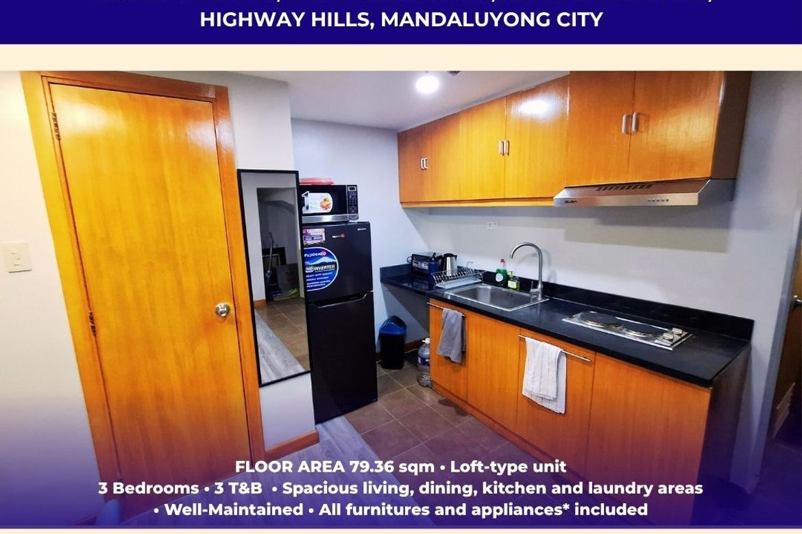 3 Bedroom Condo for Sale in Wack-Wack Greenhills, Mandaluyong, Metro Manila near MRT-3 Shaw Boulevard – photo 3