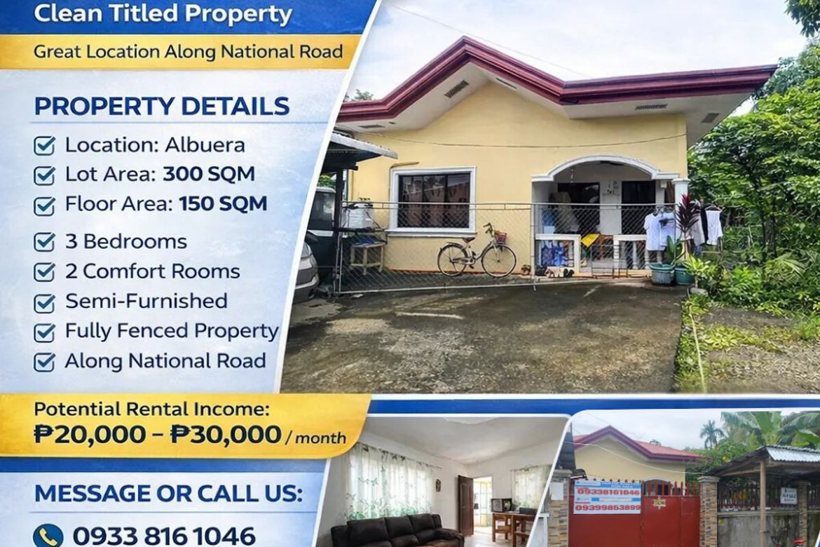 3 Bedroom House for Sale in Balugo, Albuera, Leyte