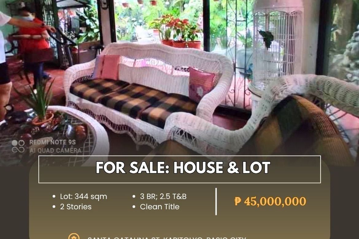 3 Bedroom House for Sale in Kapitolyo, Pasig, Metro Manila