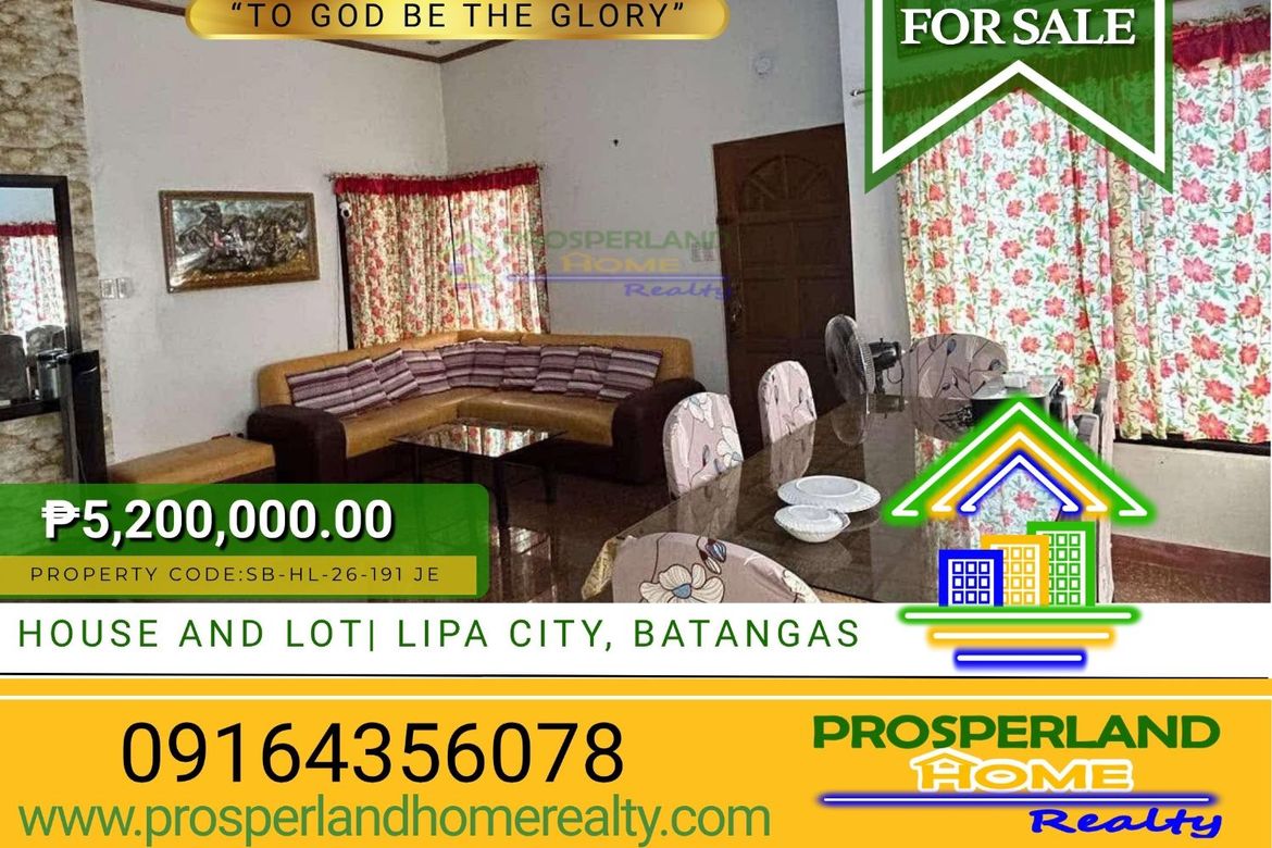 3 Bedroom House for Sale in Poblacion Barangay 6, Lipa, Batangas