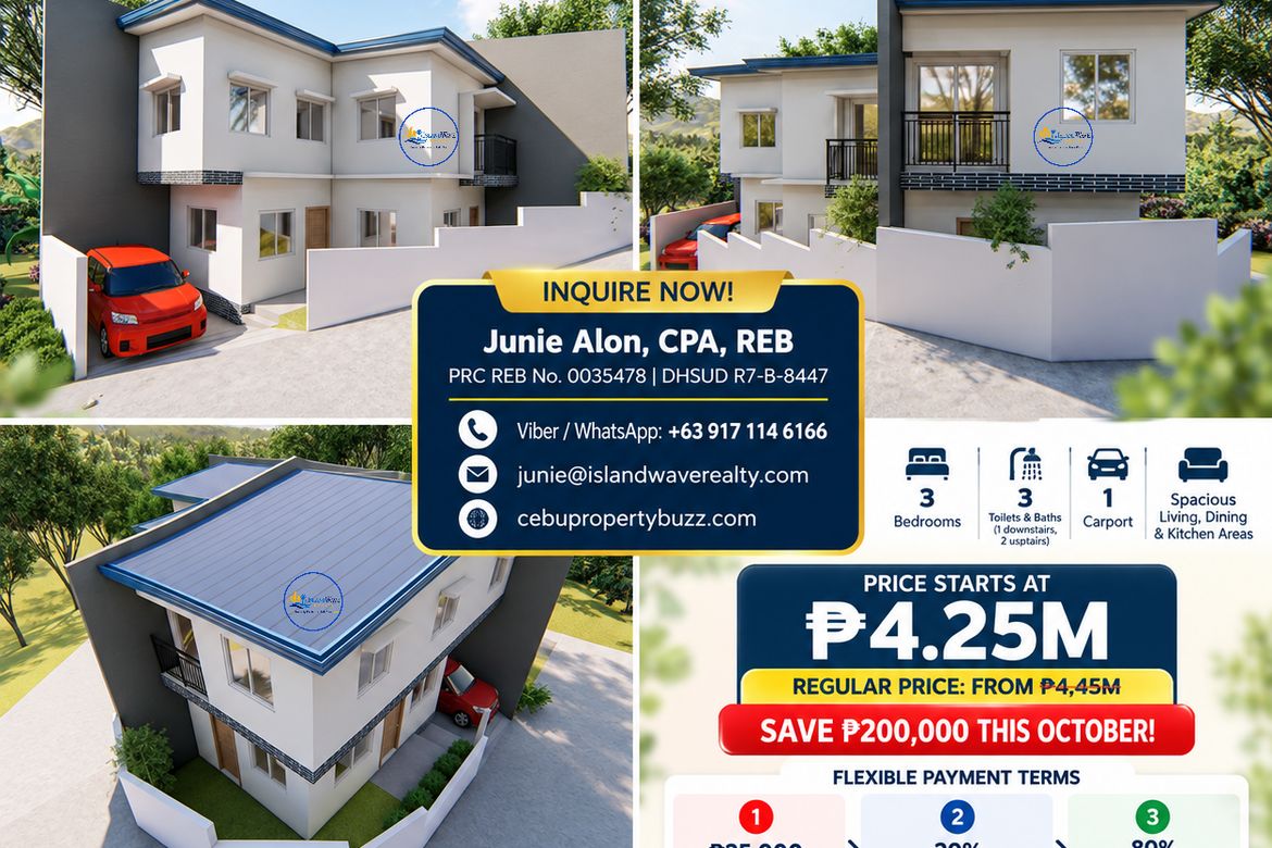 3 Bedroom House for Sale in Tayud, Consolacion, Cebu