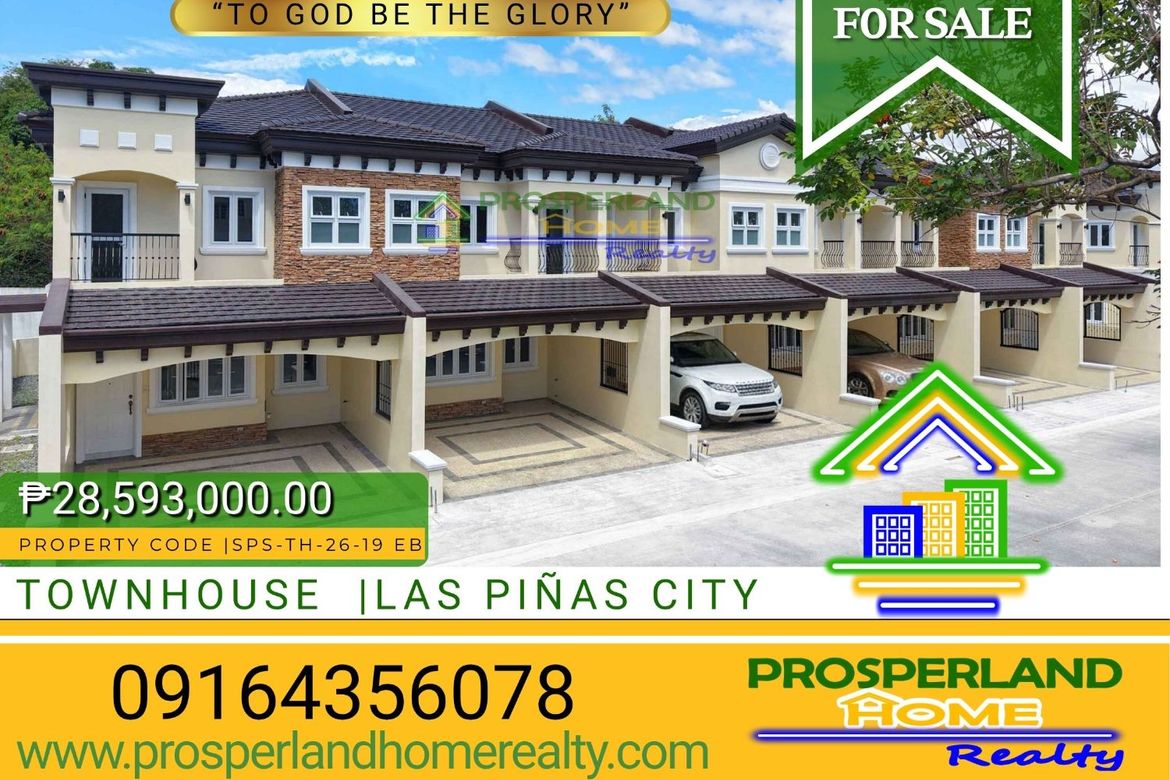3 Bedroom Townhouse for Sale in Pamplona Dos, Las Piñas, Metro Manila