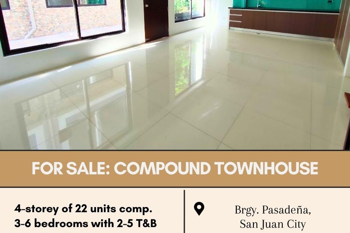 3 Bedroom Townhouse for Sale in Pasadeña, San Juan, Metro Manila near LRT-2 Gilmore