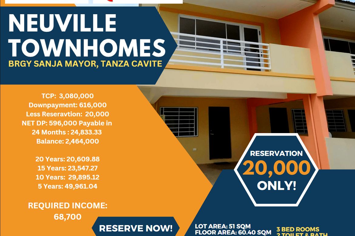 3 Bedroom Townhouse for Sale in Sanja Mayor, Tanza, Cavite – photo 3