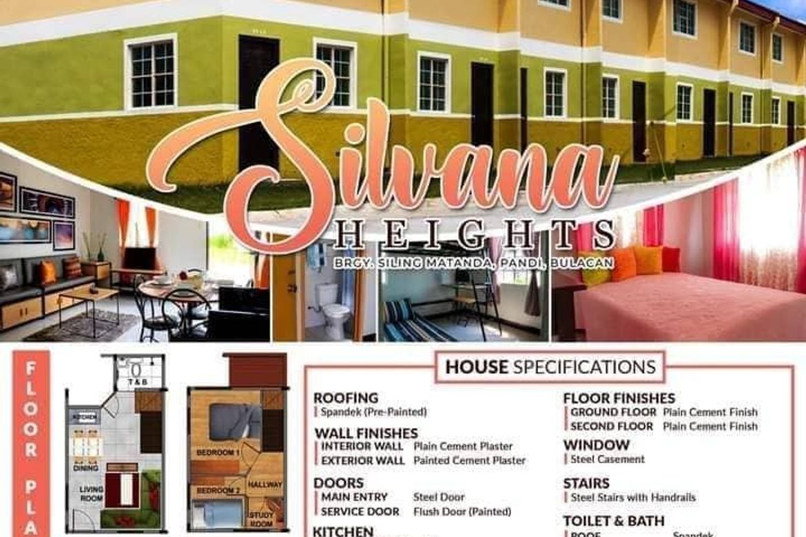 3 Bedroom Townhouse for Sale in Siling Matanda, Pandi, Bulacan