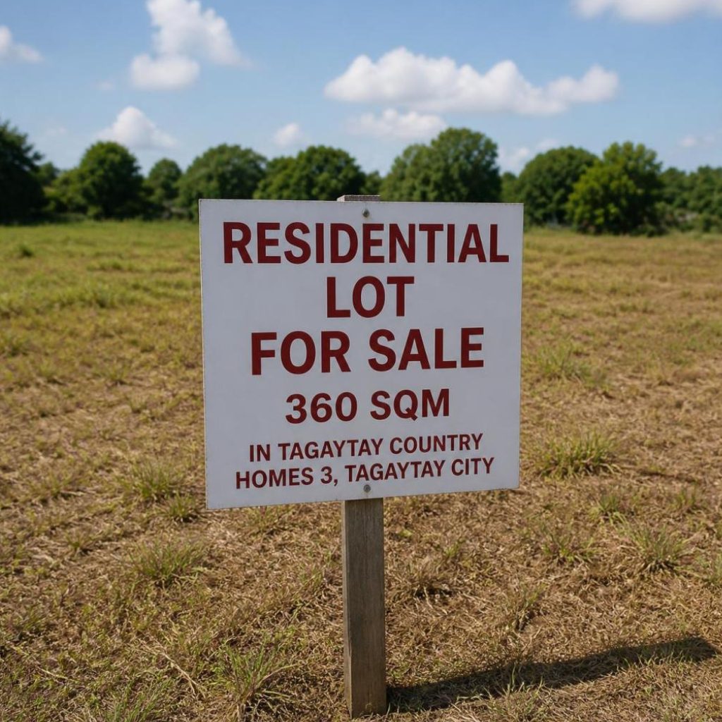 360 SQM Residential Lot for Sale in Tagaytay Country Homes 3, Tagaytay City