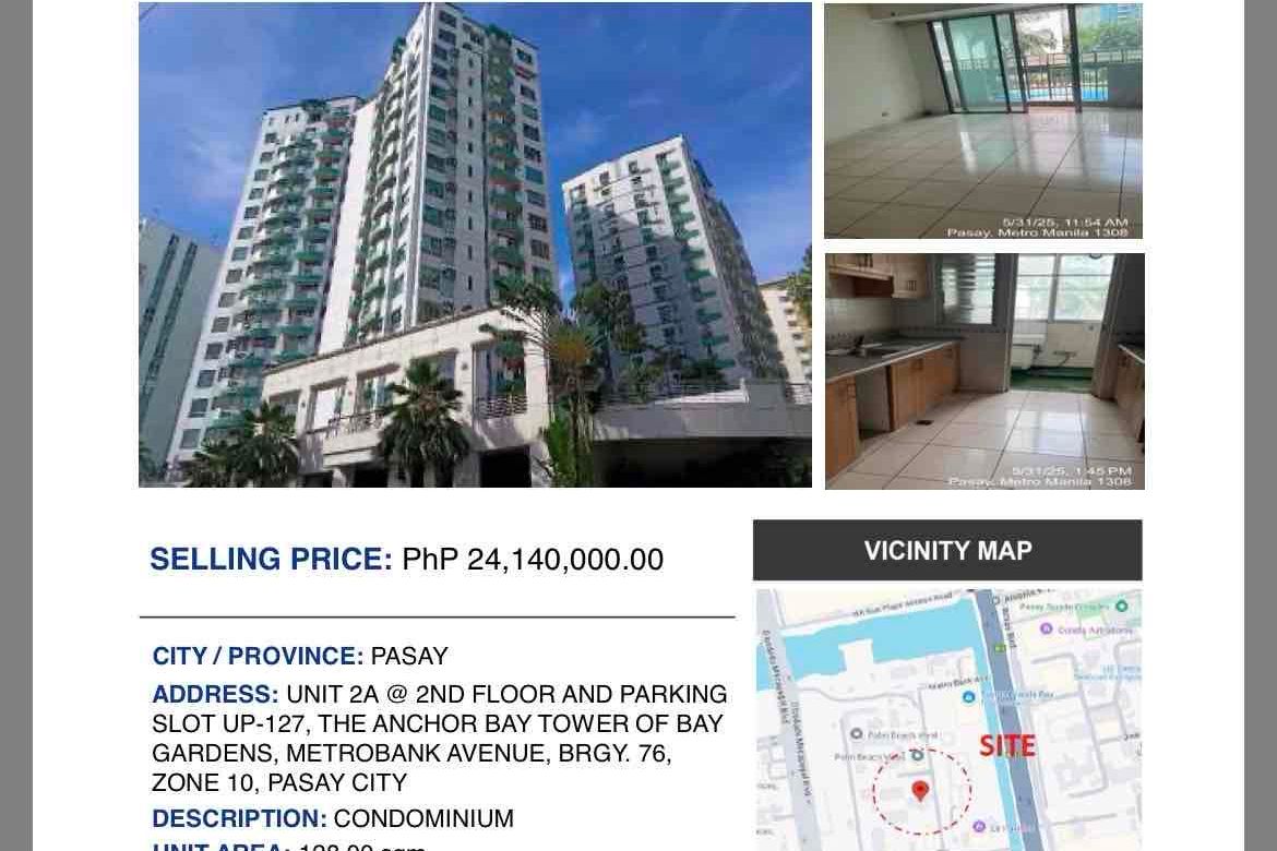 4 Bedroom Condo for Sale in Barangay 76, Pasay, Metro Manila near LRT-1 Libertad