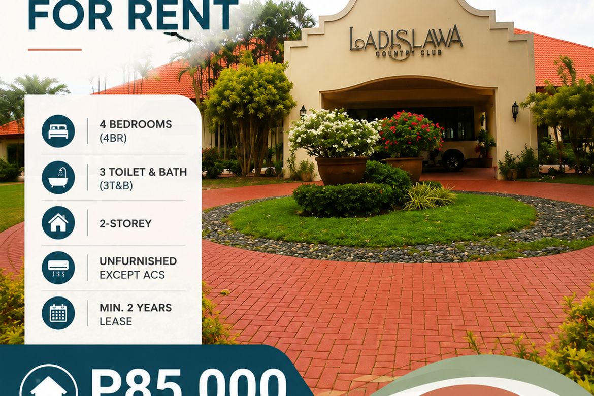 4 Bedroom House for Rent in Buhangin, Davao City, Davao del Sur