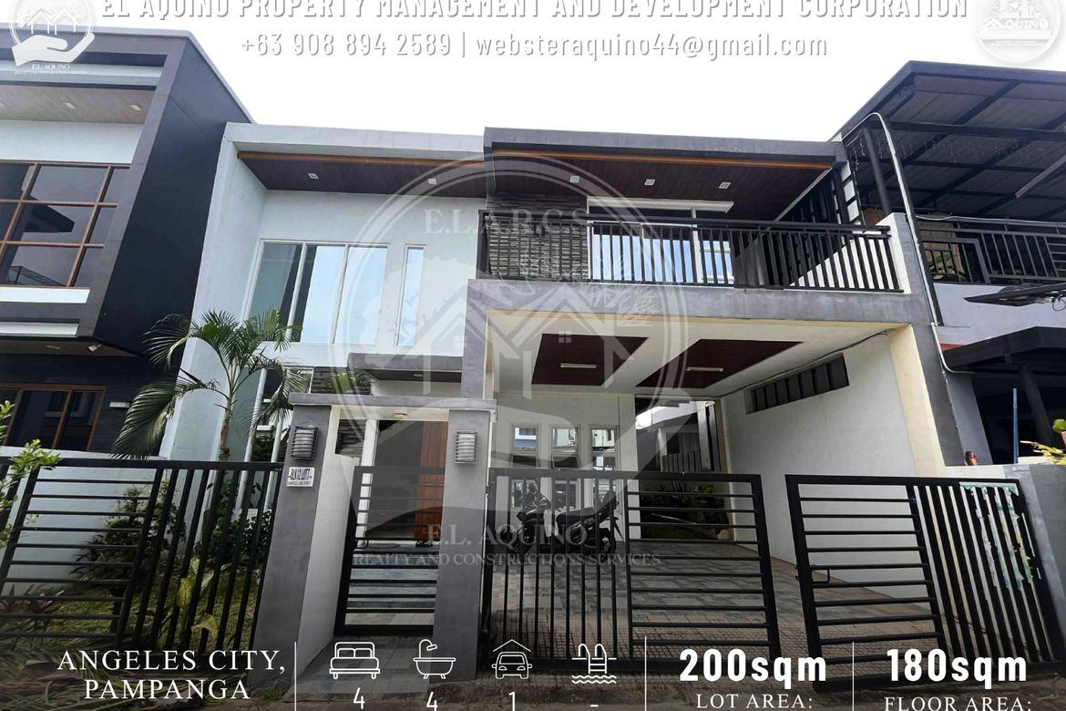 4 Bedroom House for Rent in Pampang, Angeles, Pampanga