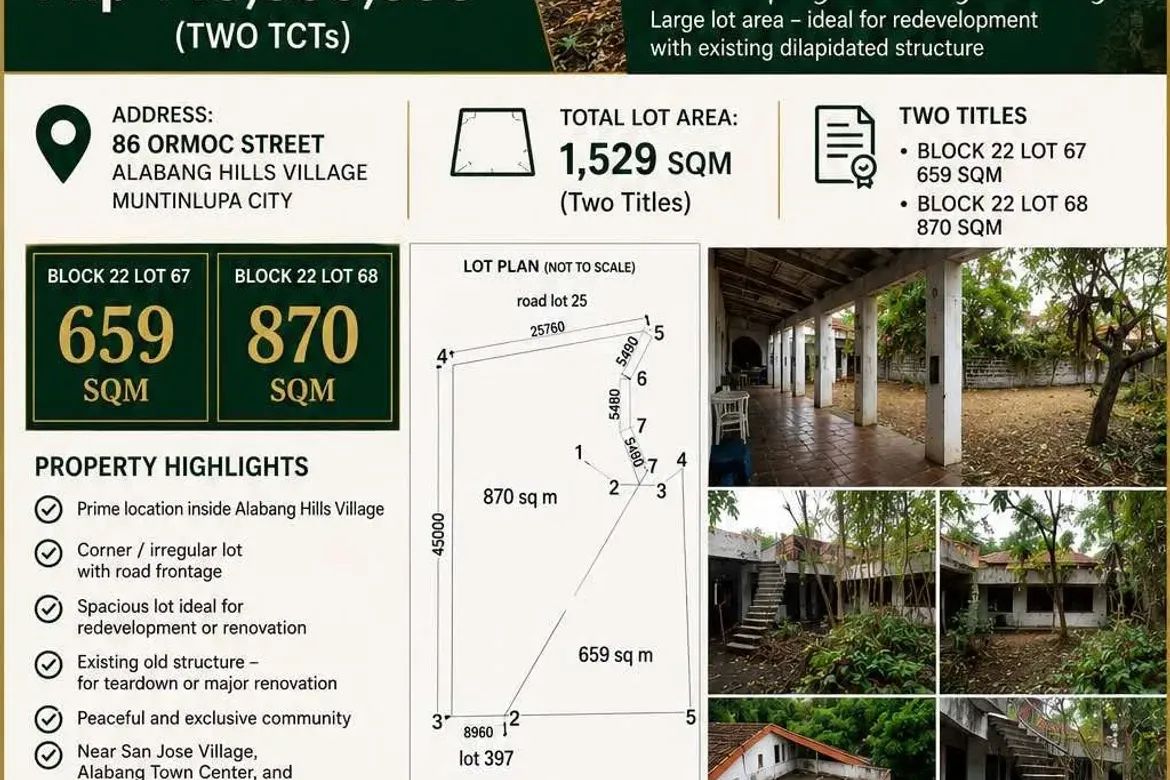 4 Bedroom House for Sale in Ayala Alabang Village, New Alabang Village, Muntinlupa, Metro Manila