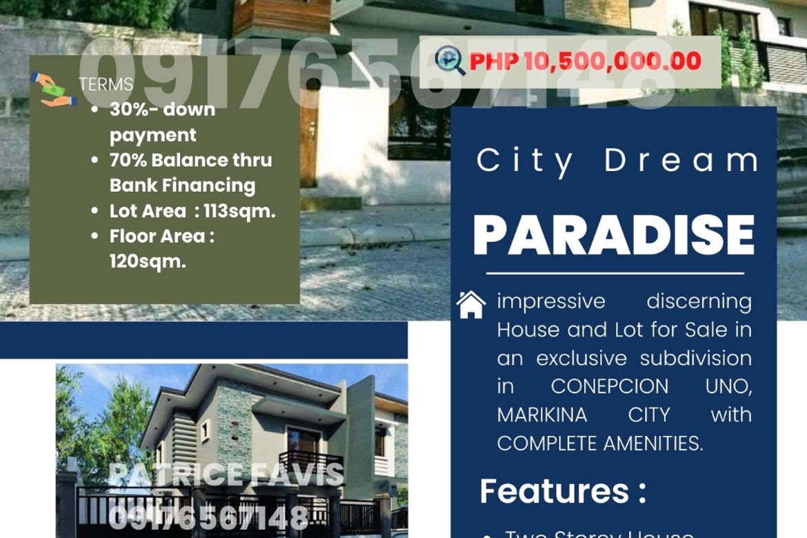 4 Bedroom House for Sale in Concepcion Uno, Marikina, Metro Manila