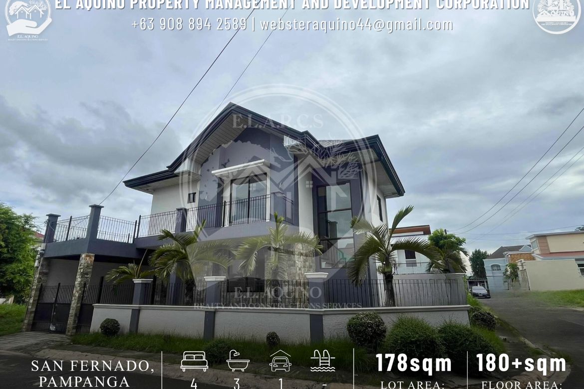 4 Bedroom House for Sale in Dela Paz Norte, San Fernando, Pampanga