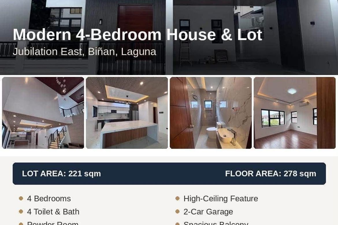 4 Bedroom House for Sale in Platero, Biñan, Laguna