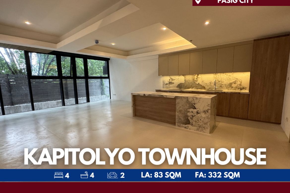 4 Bedroom Townhouse for Sale in Kapitolyo, Pasig, Metro Manila