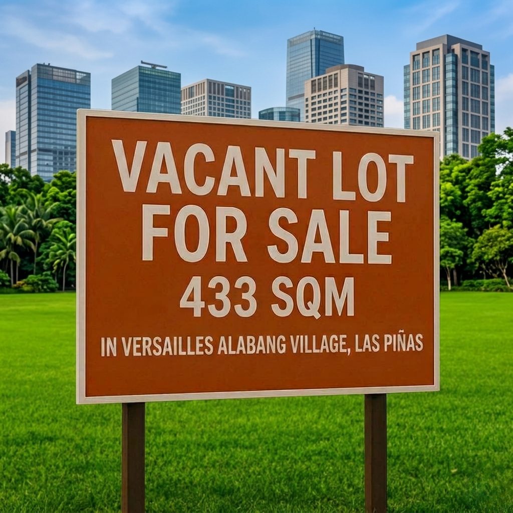 433 SQM Vacant Lot for Sale in Versailles Alabang Village, Las Piñas