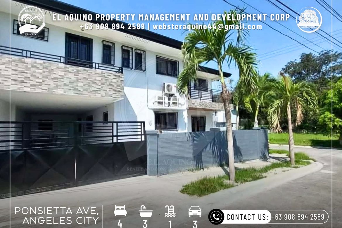 5 Bedroom House for Rent in Pampang, Angeles, Pampanga
