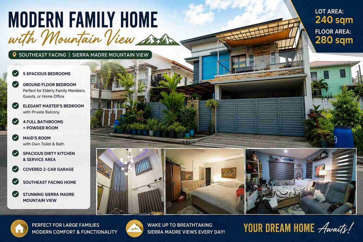 5 Bedroom House for Sale in Batasan Hills, Quezon City, Metro Manila