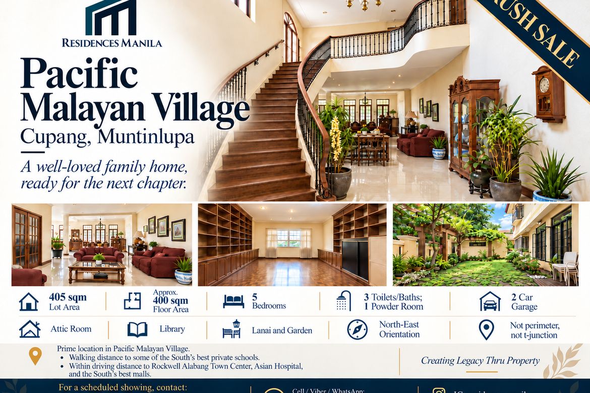 5 Bedroom House for Sale in Cupang, Muntinlupa, Metro Manila