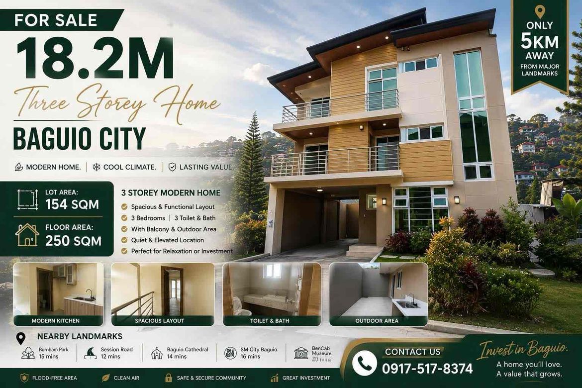 5 Bedroom House for Sale in Irisan, Baguio, Benguet