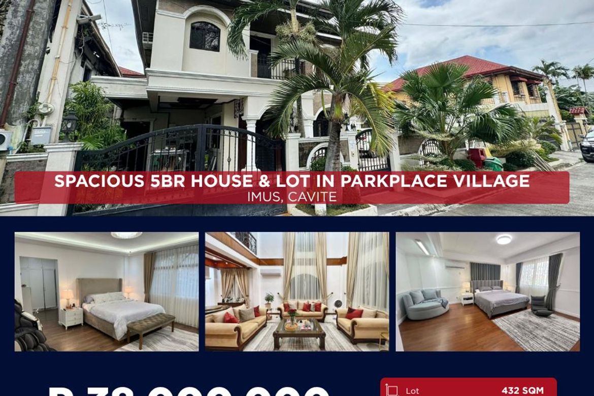 5 Bedroom House for Sale in The Grand Parkplace Village, Anabu I-B, Imus, Cavite